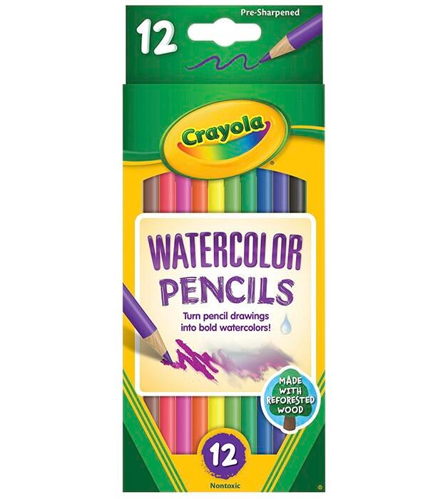 PENCILS WTRCLR CRAYOLA ASST COLORS SET OF 12