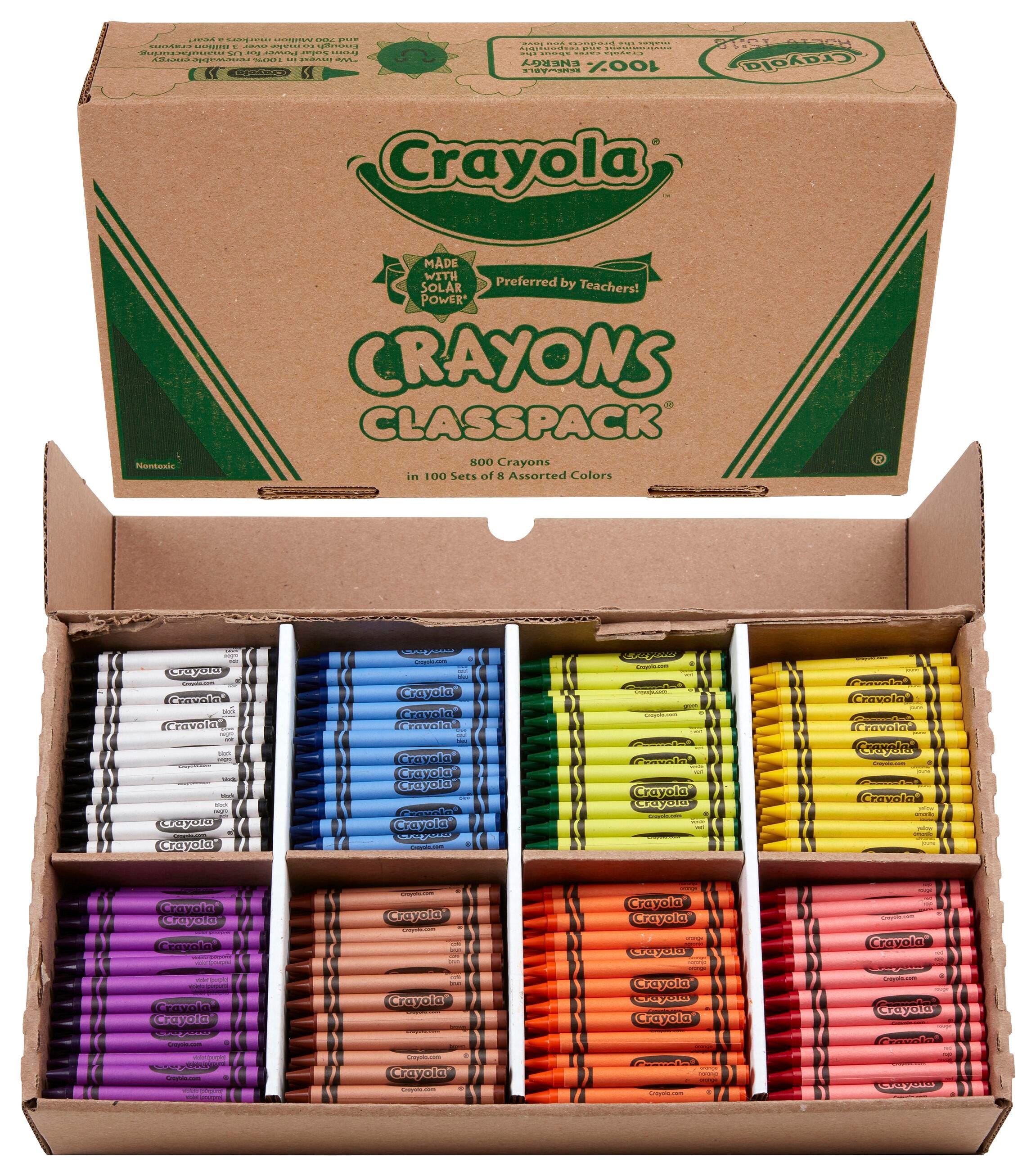 CRAYONS CRAYOLA CLASSPACK STANDARD 8-COLOR SET OF 800