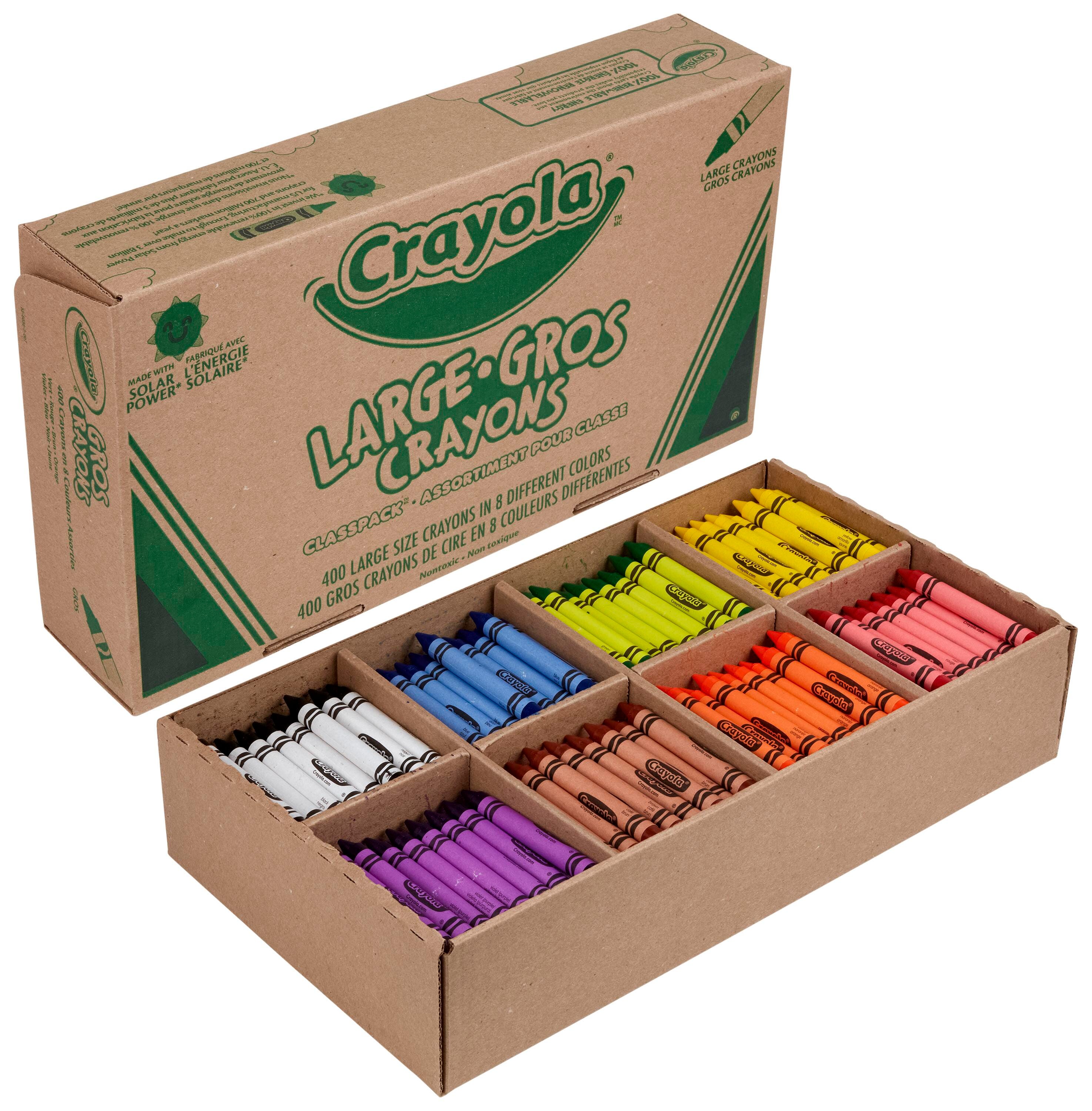 CRAYONS CRAYOLA CLASSPACK LARGE 8-COLOR SET OF 400