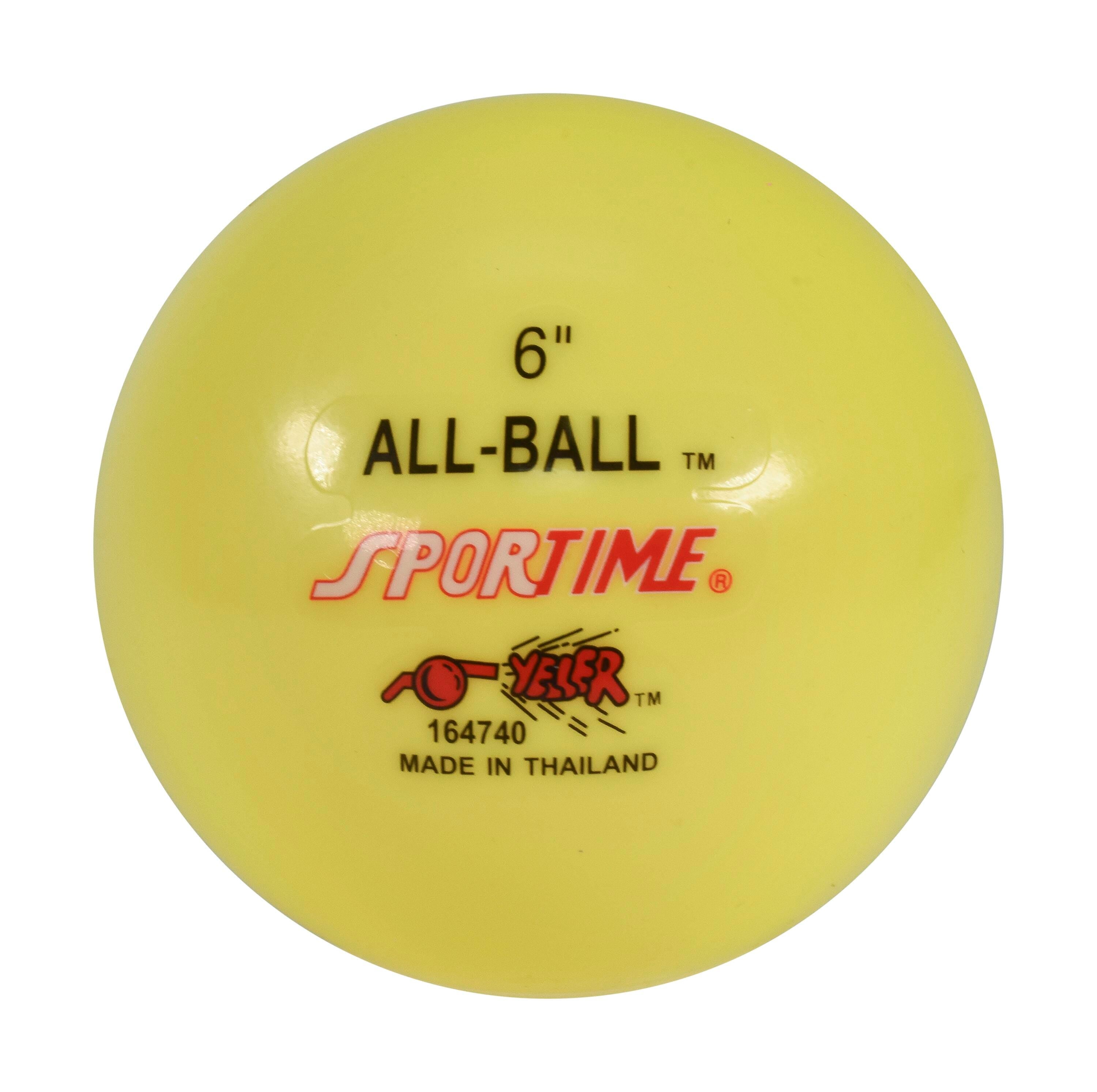 BALL INFLATABLE ALL BALL 6 INCH YELLOW