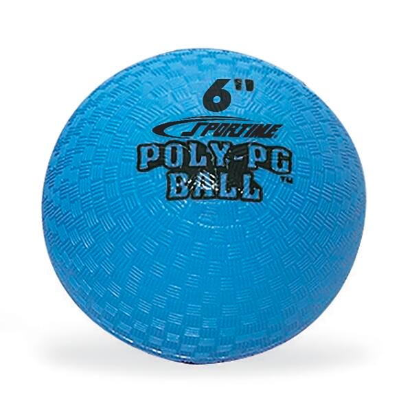 SPORTIME BALL POLY PG 6 INCH - EACH - BLUE