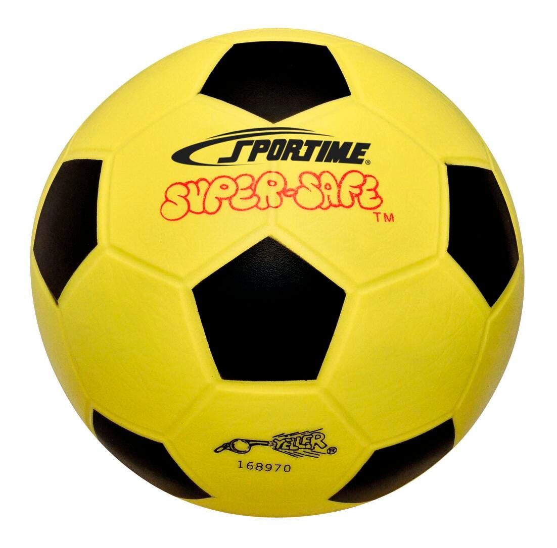 BALL SOCCER - SUPER SAFE - 9 INCH DIAMETER - 28 INCH CIRCUMFERENCE