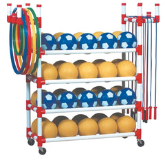 CART STORAGE RECESS RACK 60 X 19 X 60 INCHES