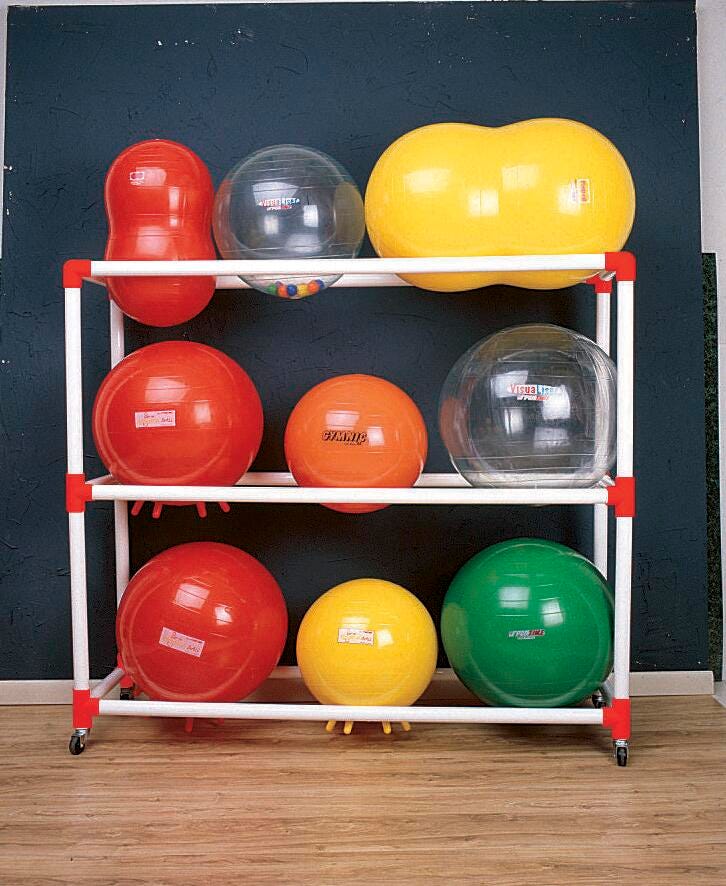 CART ROLLING THERAPY BALL CART