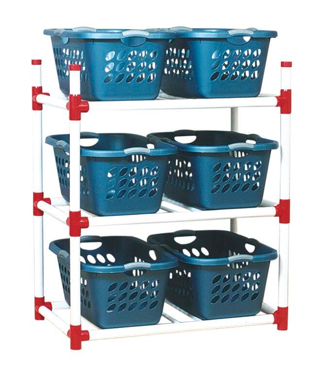 RACK STORAGE WITH 6 BASKETS
