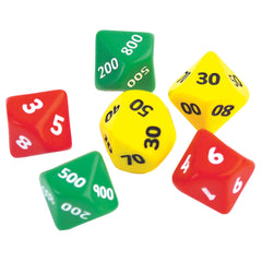 Dice Jumbo 10 Sided Pack 6