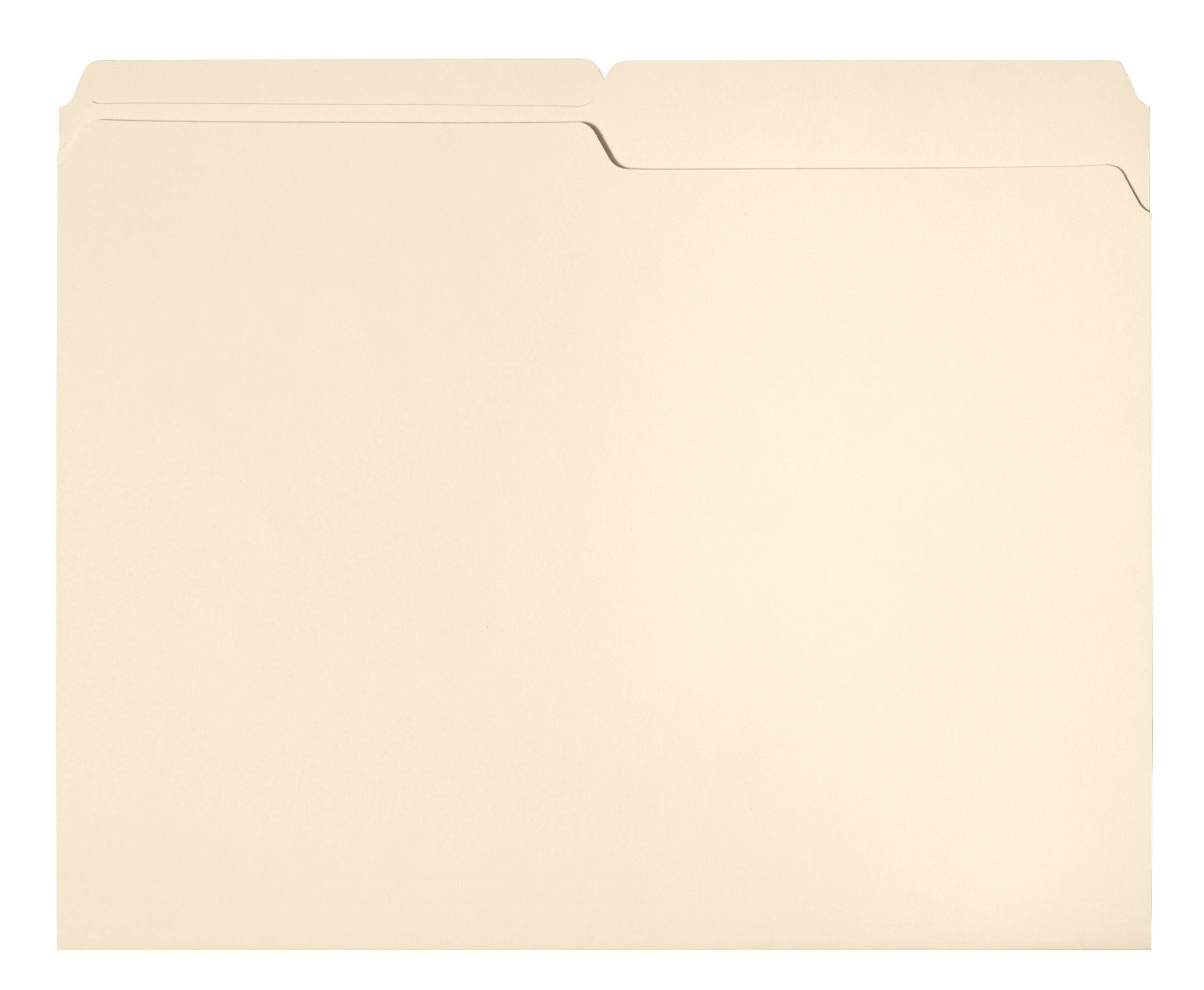 FILE FOLDER SCHOOL SMART LETTER 1/2 CUT MANILA PK OF 100