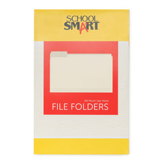 FILE FOLDER SCHOOL SMART LEGAL 1/5 CUT MANILA PK OF 100