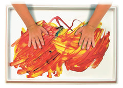 TRAY FINGERPAINT NO MESS 12X18 IN WHITE