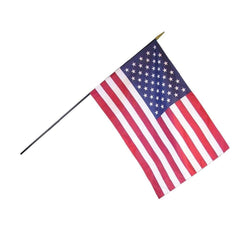 FLAG W/ STAFF US 16X24