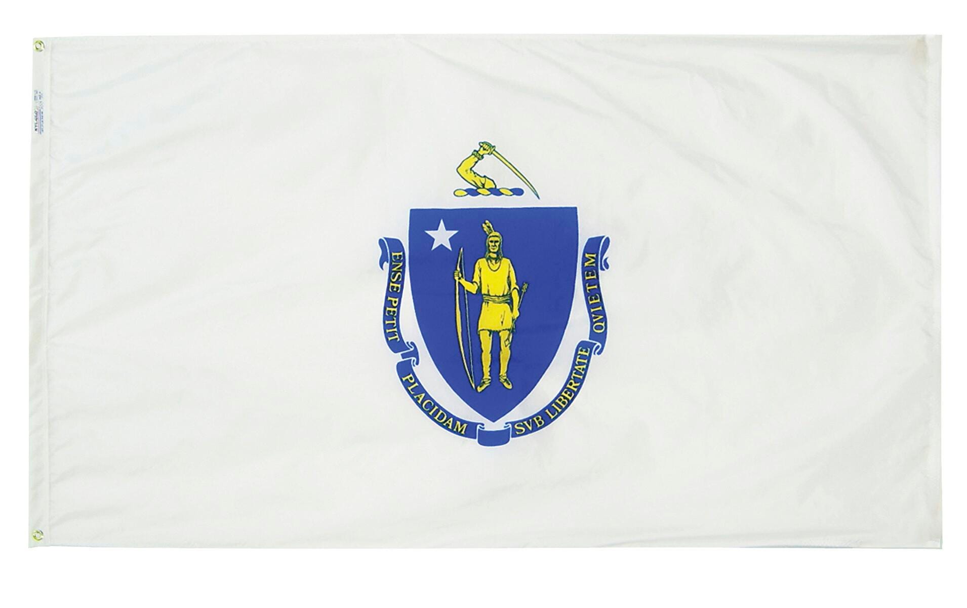 FLAG - MASSACHUSETTS OUTDOOR - 3 X 5 FEET