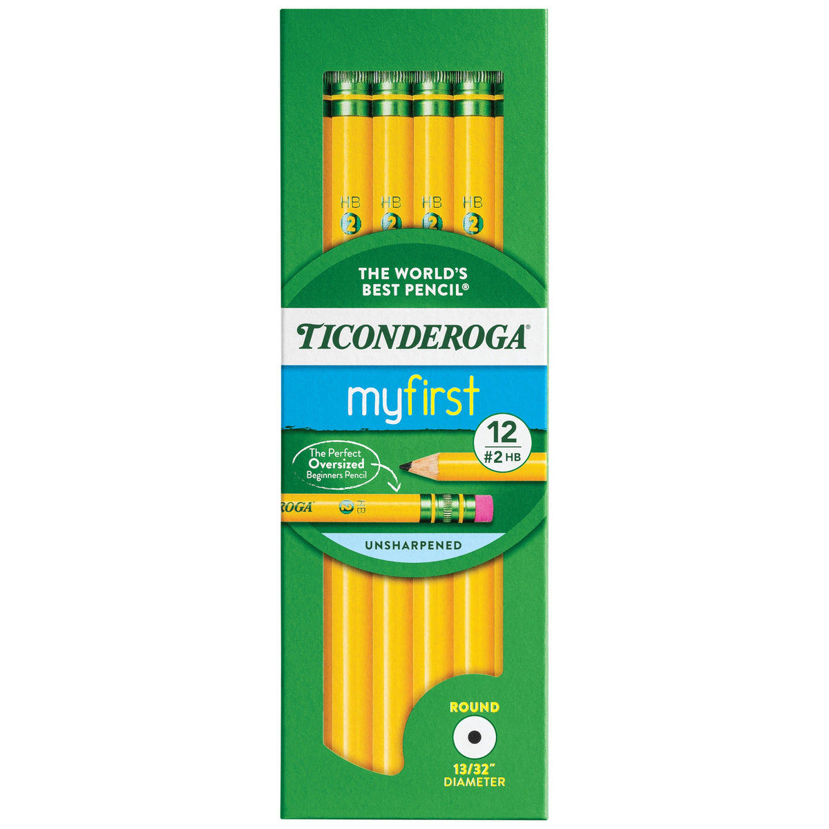 PENCIL MY FIRST NO. 2 SOFT RND YELLOW DIX13308 PACK OF 12
