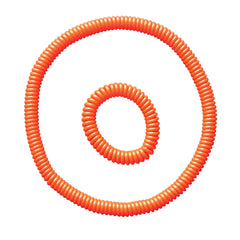 ABILITATIONS JEWELRY CHEWLERY NECKLACE BRACELET ORANGE SET OF 2