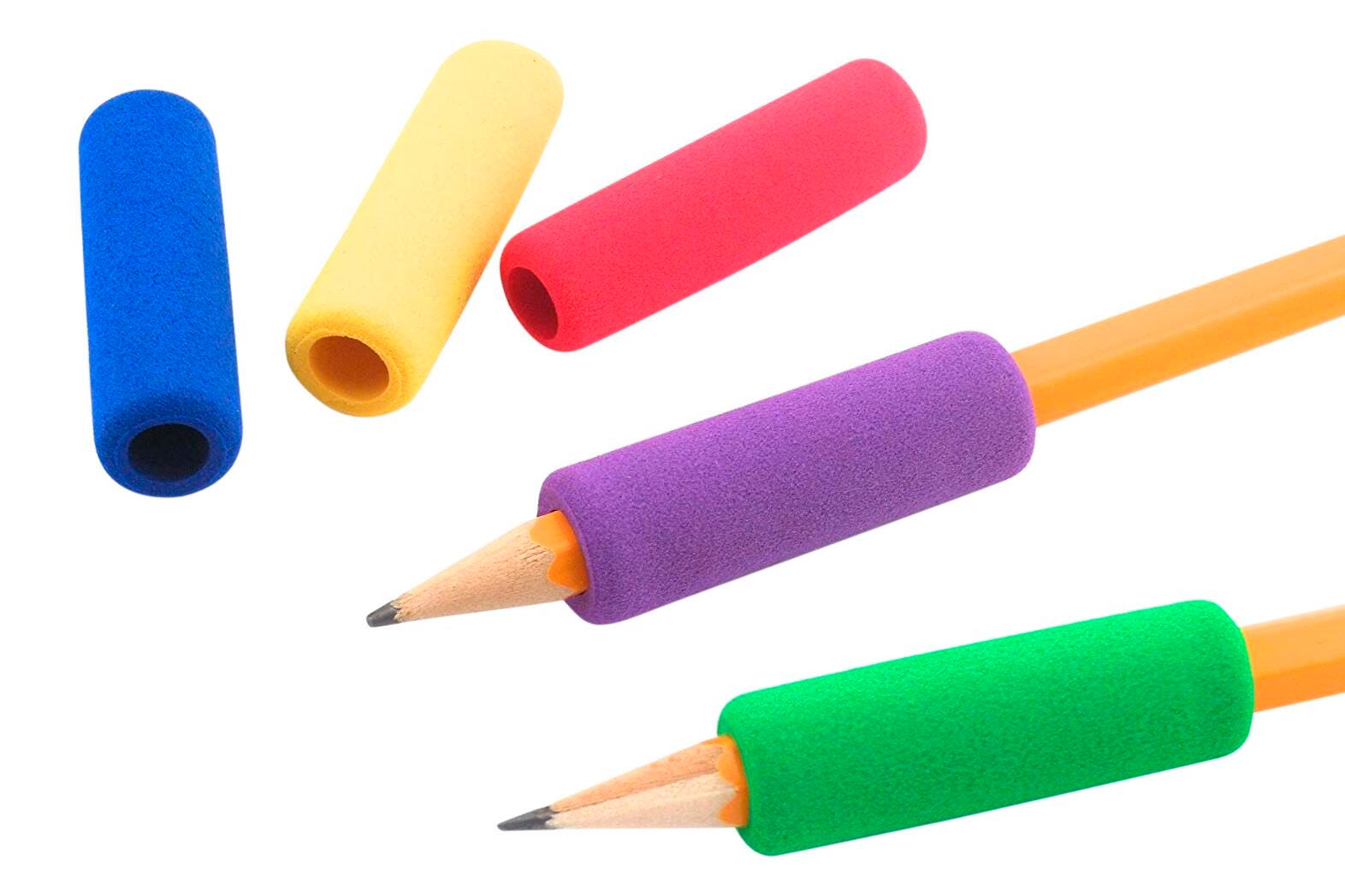 GRIP FOAM PENCIL GRIPS ASST PACK OF 12