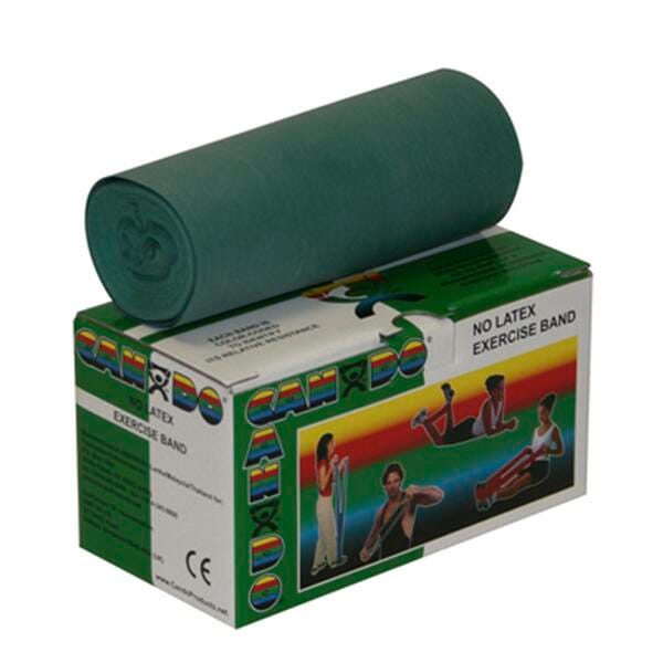 BAND EXERCISE CANDO MEDIUM - 6 YDS - GREEN - NO LATEX