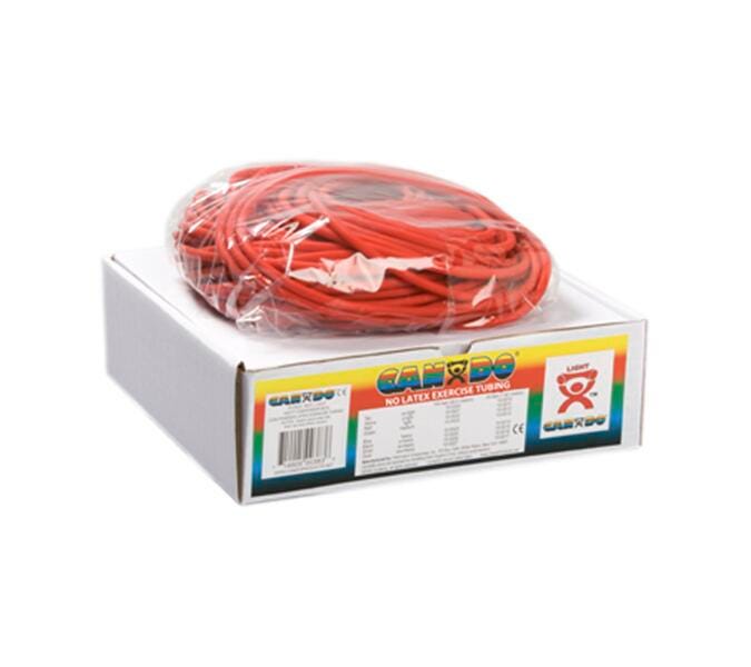 TUBING EXERCISE CANDO LIGHT - 100 FEET - RED - NO LATEX