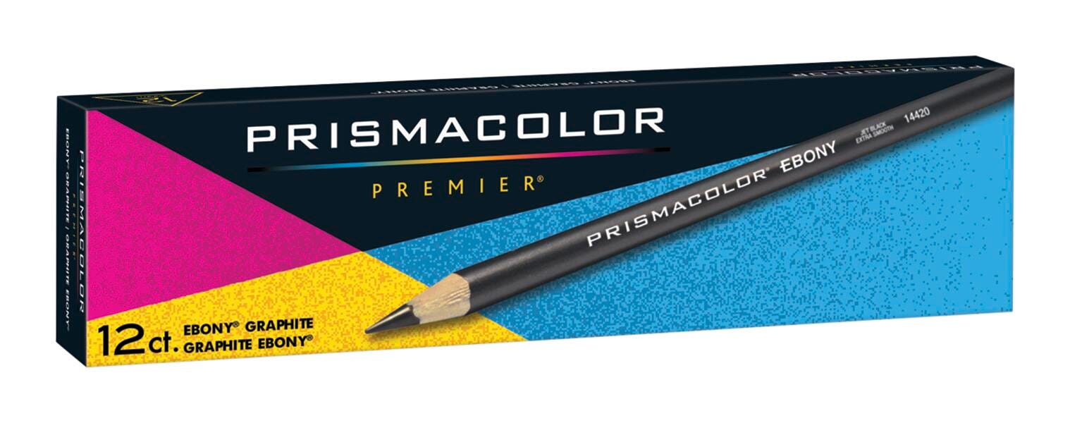 PENCILS DRAWING GRAPHITE PRISMACOLOR PR EXT SMOOTH HARDNESS EBONY PACK OF 12