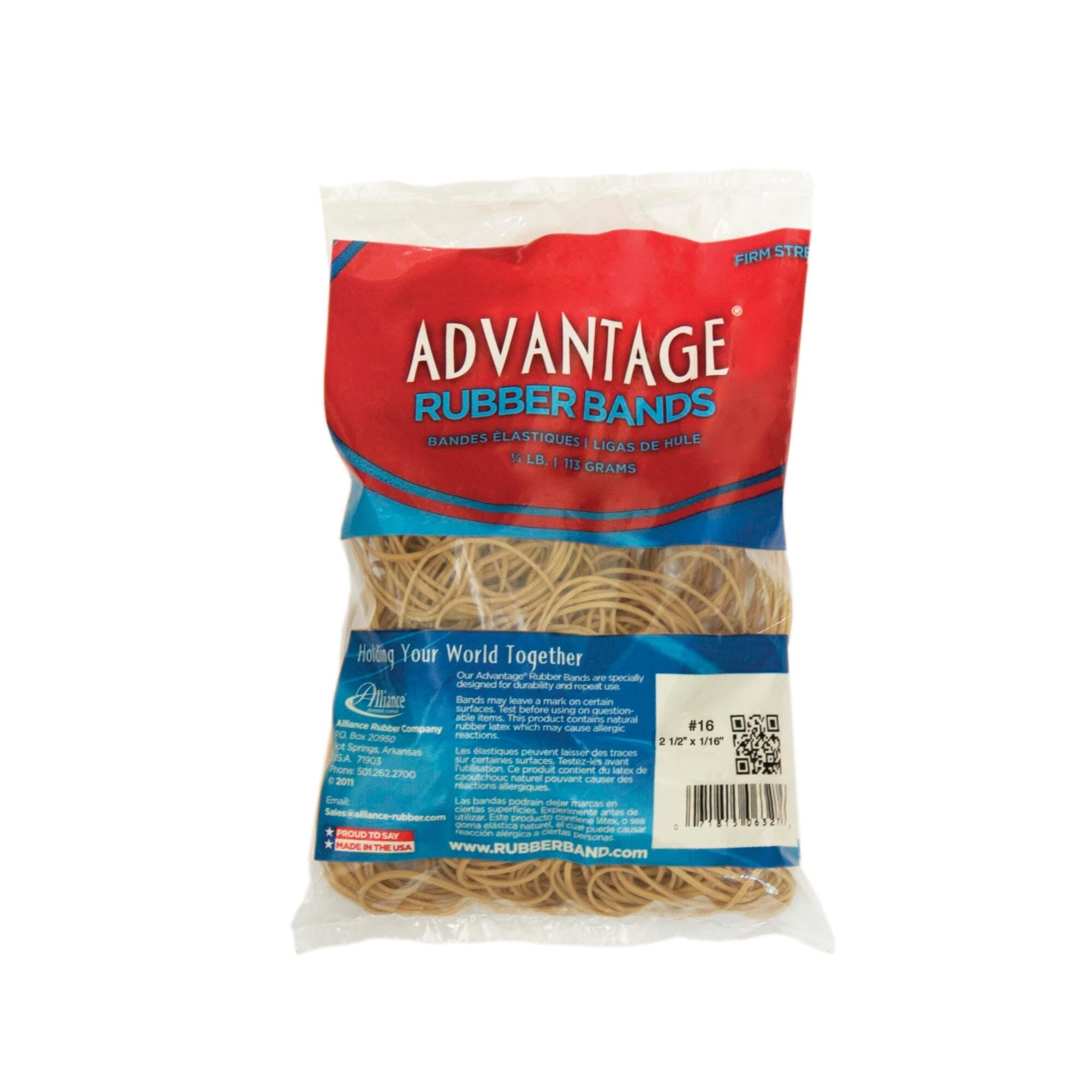 RUBBER BAND SIZE NO. 16 1/4LB-PACK