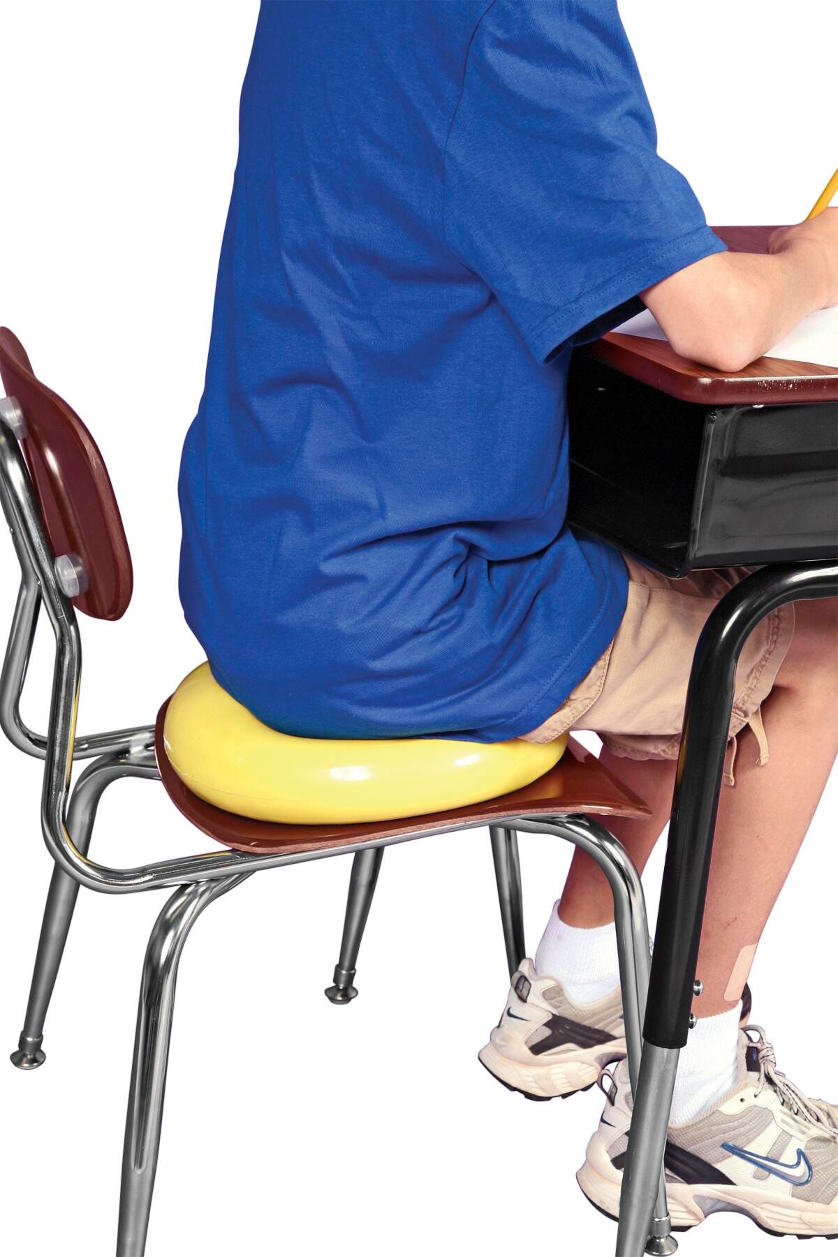 ABILITATIONS DISK COREDISK BEANBAG PELLET FILLED YELLOW