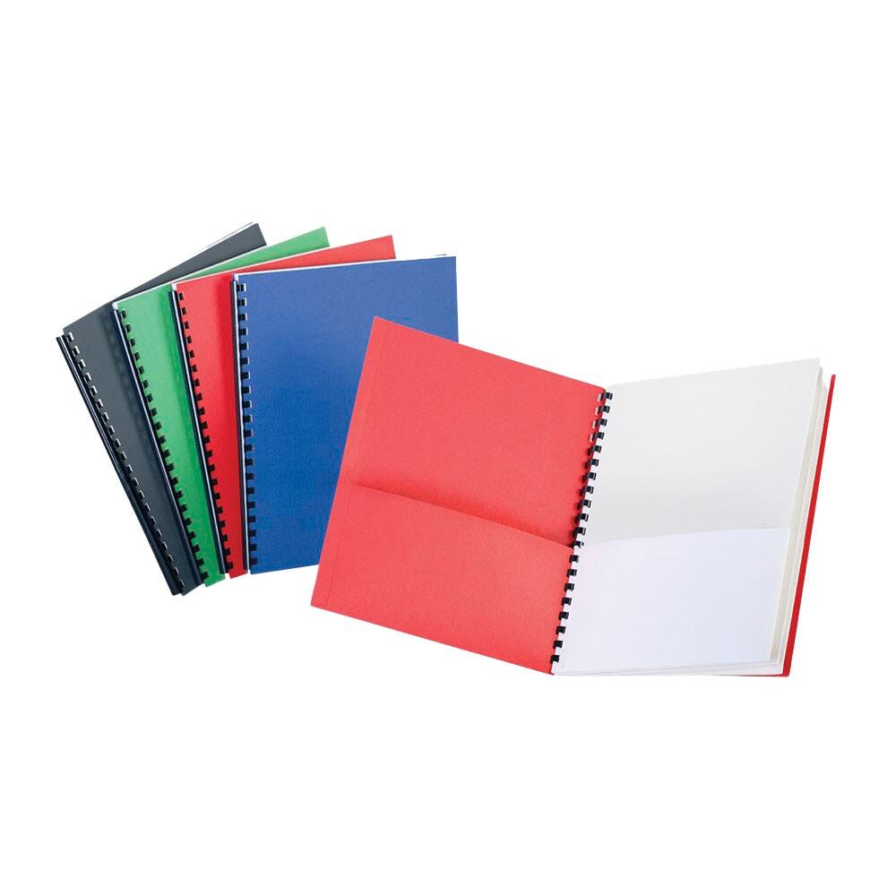 FOLDER 8-POCKET 8.5X11 IN ASST COLOR W/WHITE POCKET OXF99667