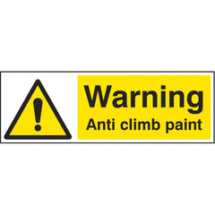 Sign Anti Climb Paint Rgd 300X100Mm