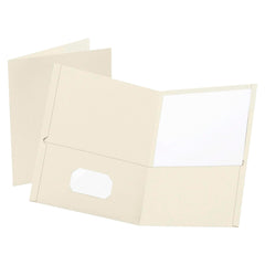 FOLDER 2-POCKET 100 SHT CAP WHITE PACK OF 25 OXF57504EE
