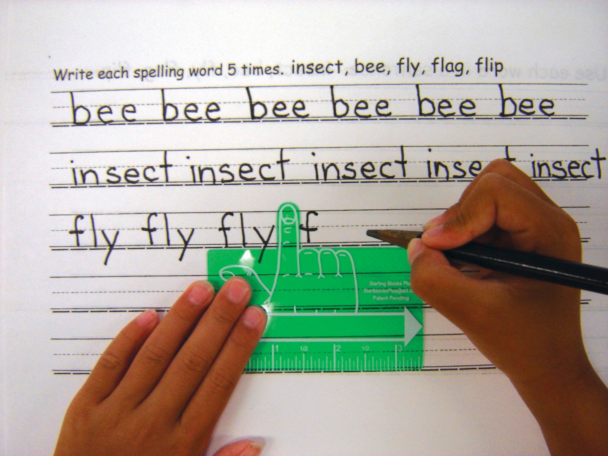 AID WRITING ONE FINGER SPACER P/20
