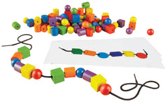 LG COLORED BEADS AND PATTERNS - SET OF 130