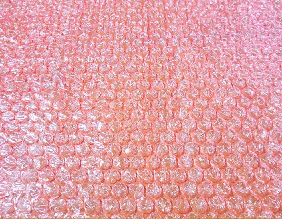 BUBBLE WRAP PINK 3/16\'\' BBLE 1 SQ FT