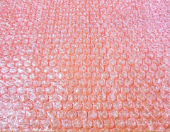 BUBBLE WRAP PINK 3/16\'\' BBLE 1 SQ FT