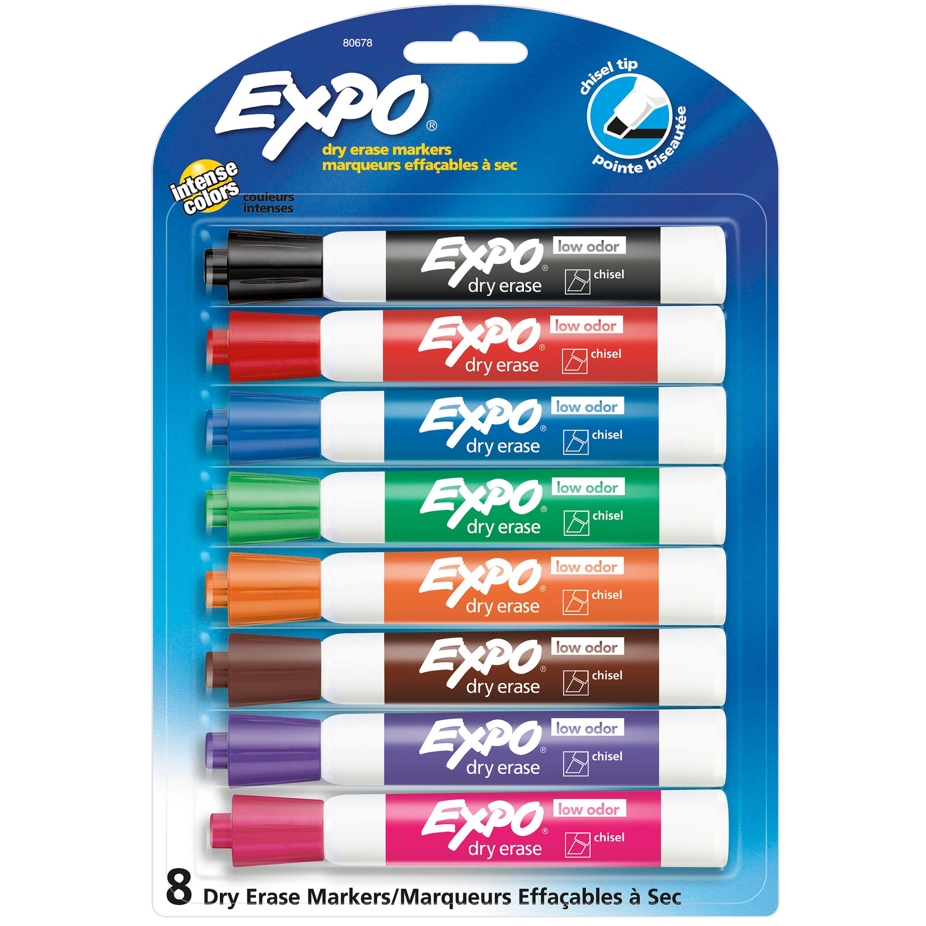 MARKER DRY-ERASE EXPO2 ASSORTED SAN80078 SET OF 8