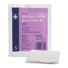 Swab Abs.Gze.7.5X7.5Cm Pk5