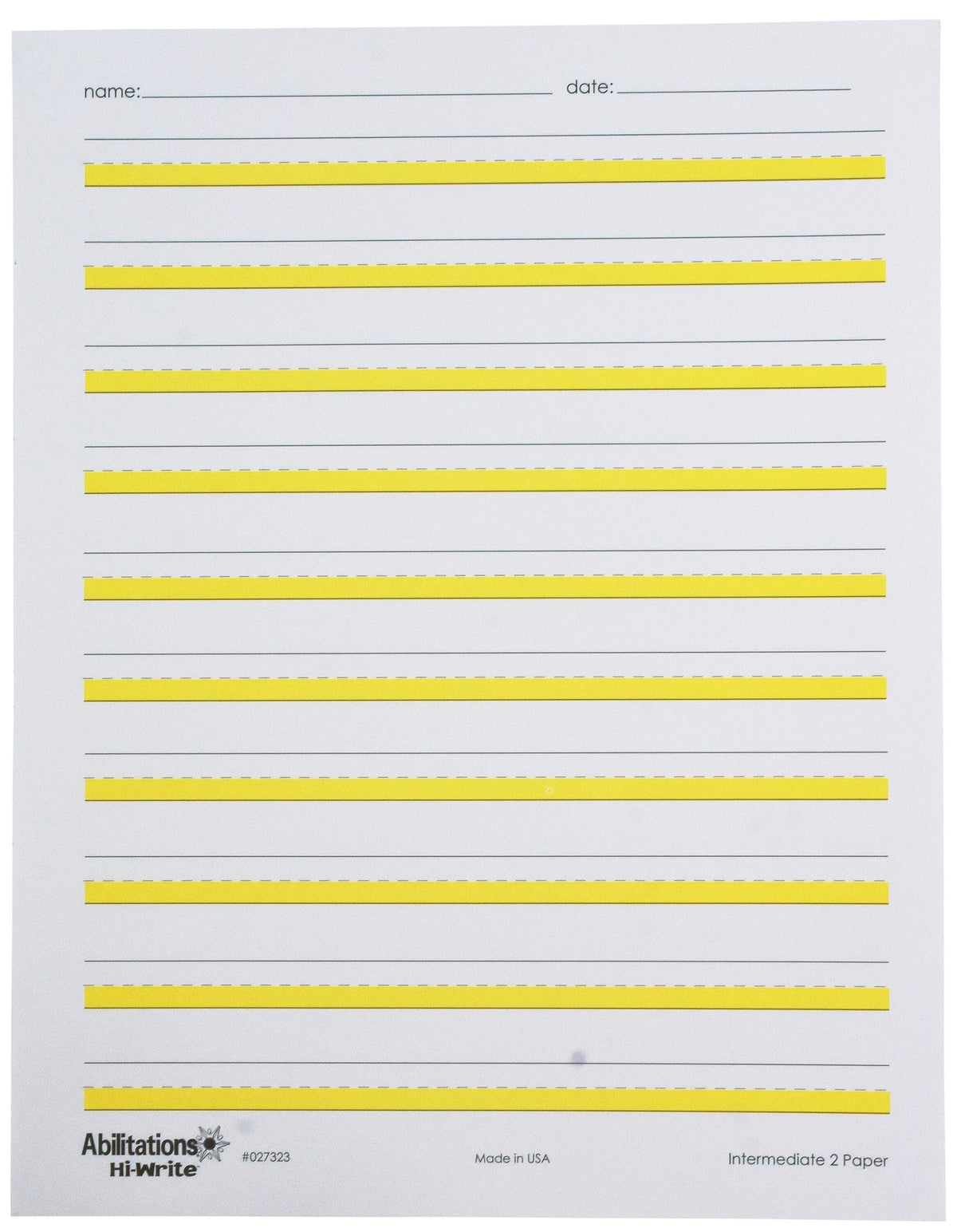 ABILITATIONS PAPER HI-WRITE INTERMEDIATE 2 PACK OF 100