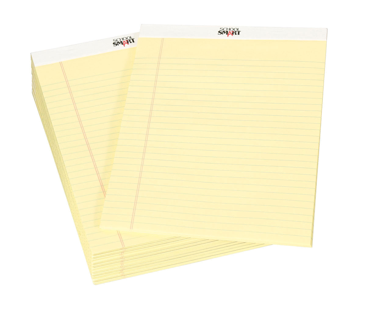 PAPER LEGAL PADS 8.5X11.75 YELLOW 50 SHTS PK OF 12 SCHOOL SMART