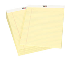 PAPER LEGAL PADS 8.5X11.75 YELLOW 50 SHTS PK OF 12 SCHOOL SMART