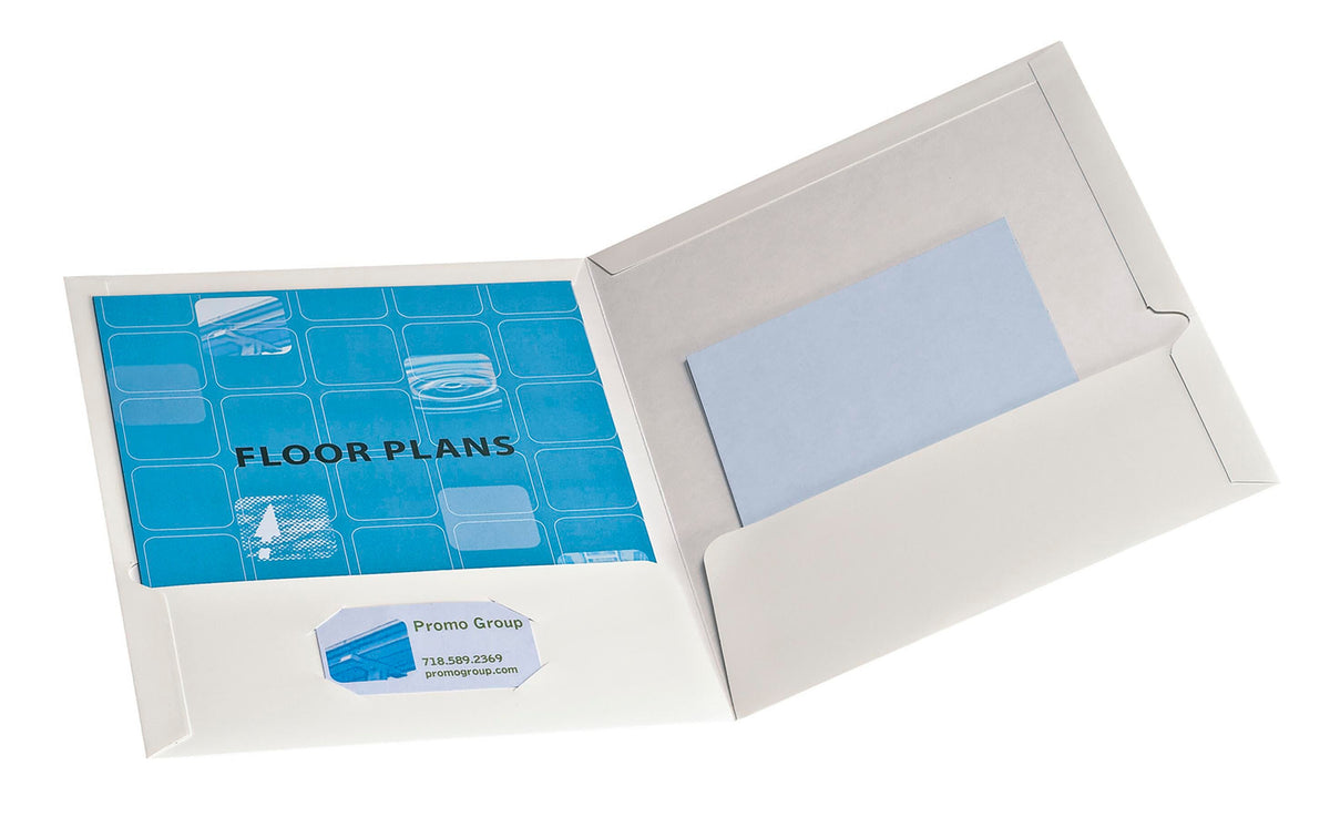 FOLDER 2-POCKET LAMINATED 100 SHT CAP WHITE PK OF 25 OXF51704EE