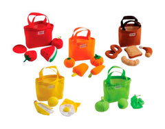 BAGS SORTING WITH SOFT PLAY FOOD SET OF 25