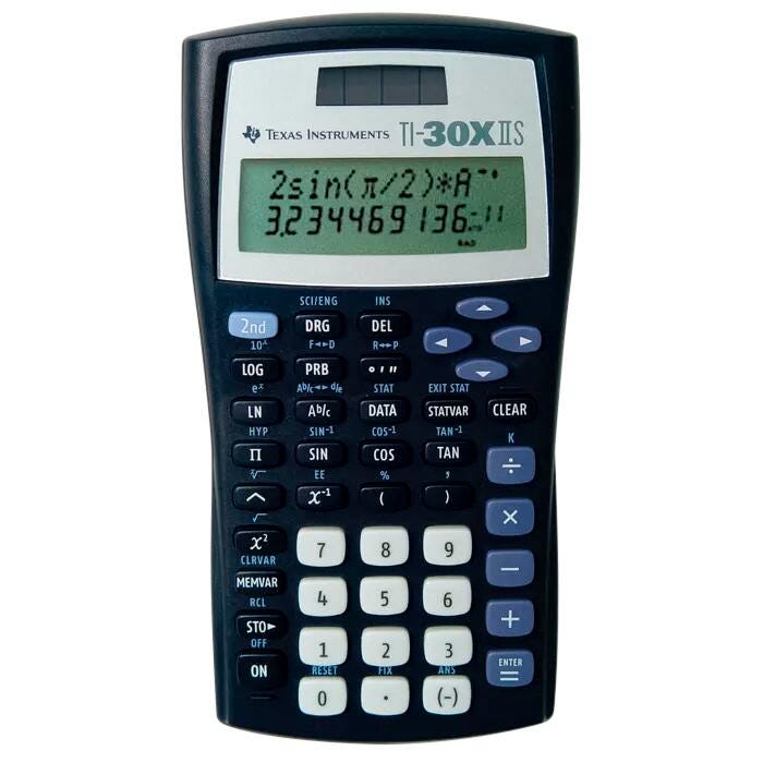 CALCULATOR SCIENTIFIC TI-30X IIS
