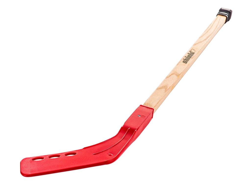 STICK FLOOR HOCKEY SHIELD WOOD INDOOR 42 INCH RED