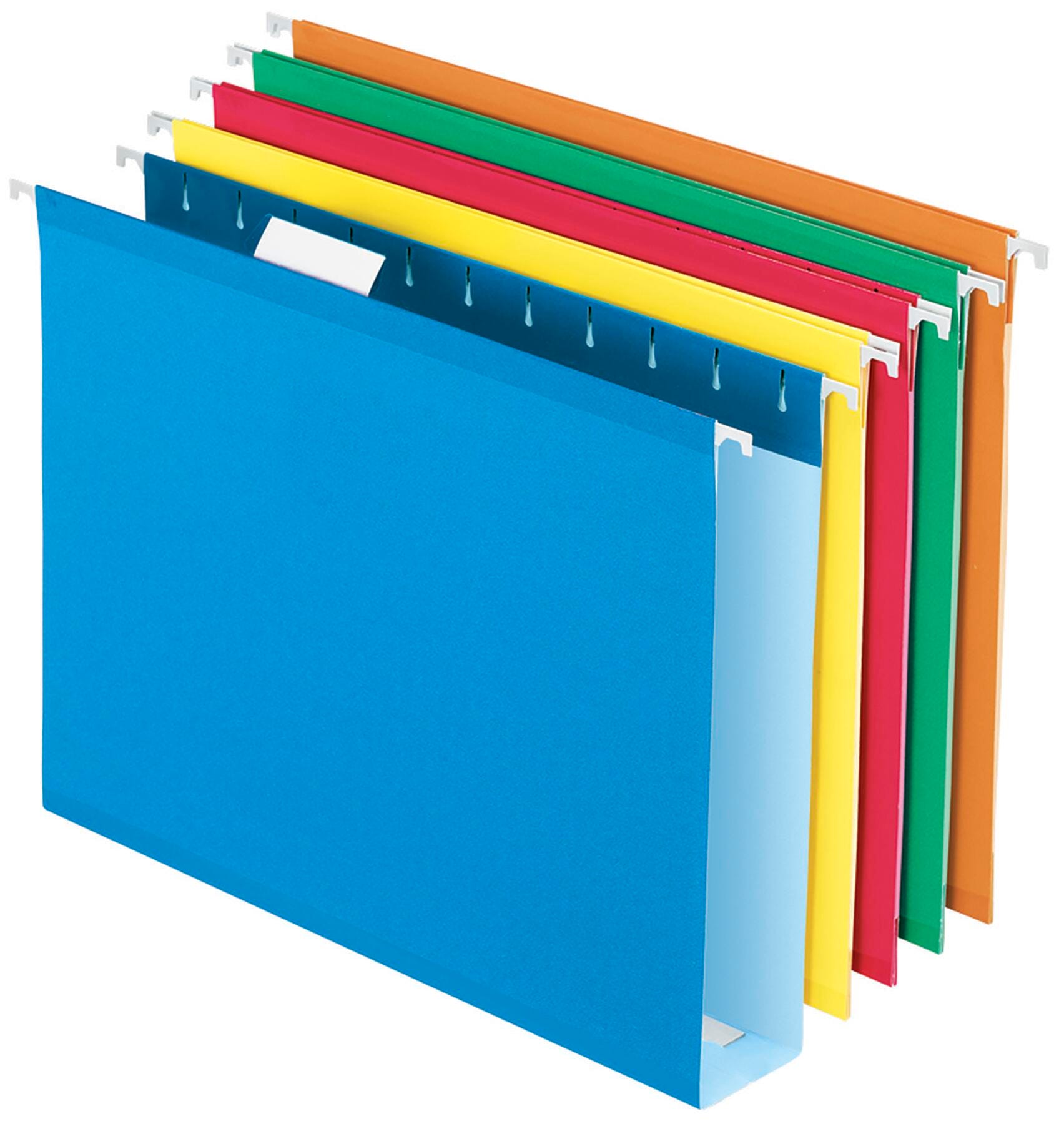 FOLDER FILE HANGING 2 IN EXPAND LTR 1/5 CUT ASST PK OF 25