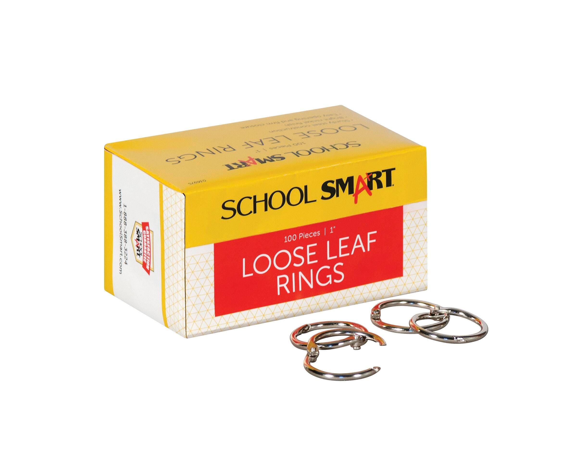 RING BOOK NCKL 1 IN PACK OF 100 - SCHOOL SMART
