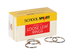 RING BOOK NCKL 1.5 IN PACK OF 100 - SCHOOL SMART