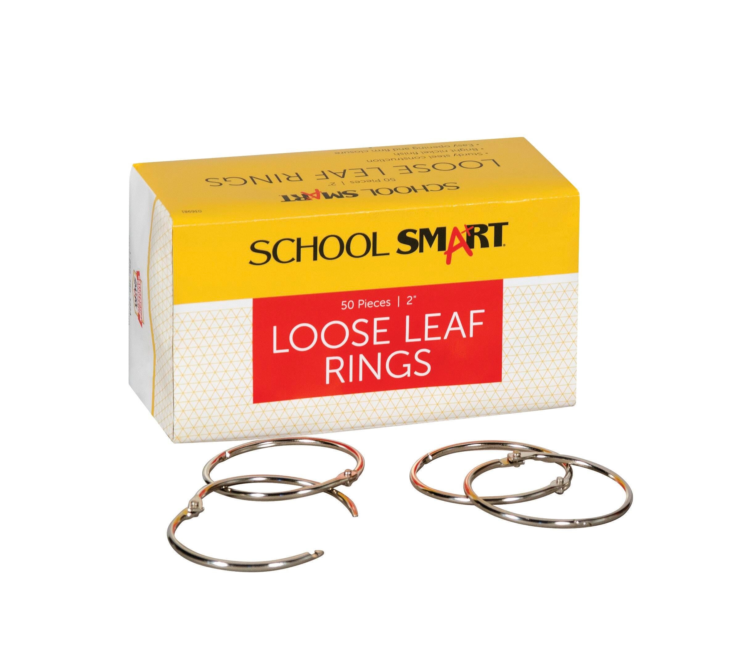 RING BOOK NCKL 2 IN PK/50 - SCHOOL SMART