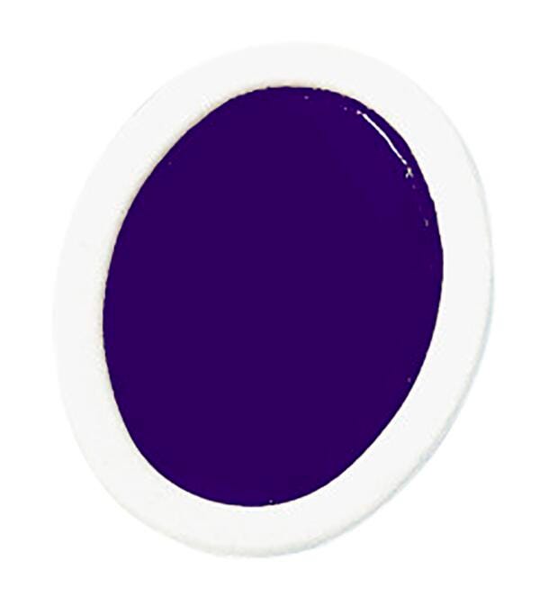 PAINT WATERCOLOR PRANG WATERCOLOR OVAL PAN BLUE VIOLET REFILL TWO STRIPS OF 6