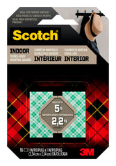 TAPE MOUNTING 1 SQ PERMANENT MMM111 PACK OF 16