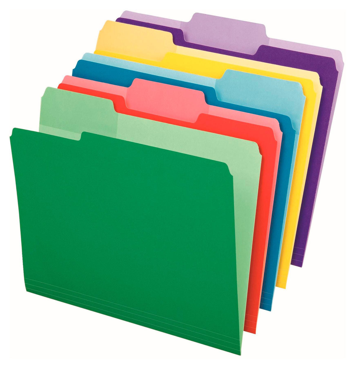 FILE FOLDER ERASABLE TAB LETTER 1/3 CUT ASST PK OF 30