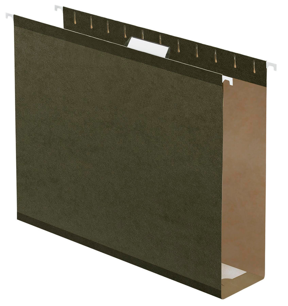 FOLDER FILE HANGING 3 IN EXPAND LTR 1/5 CUT GREEN PK OF 25