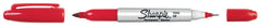 MARKER SHARPIE TWIN TIP ASSORTED SET OF 4