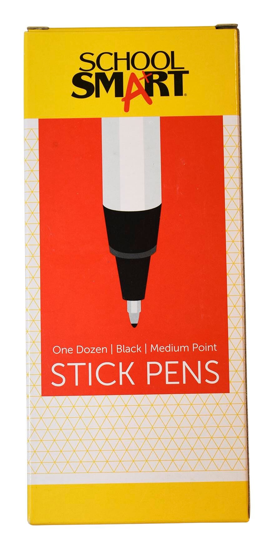 PEN MED BALLPOINT BLACK PK/12 SCHOOL SMART