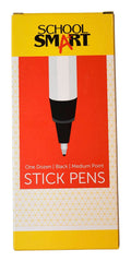 PEN MED BALLPOINT BLACK PK/12 SCHOOL SMART